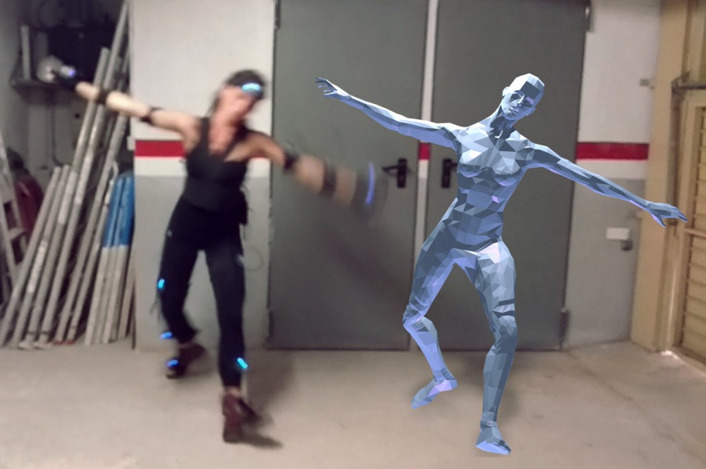 Female model for motion capture preview image 1